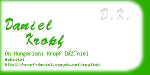 daniel kropf business card